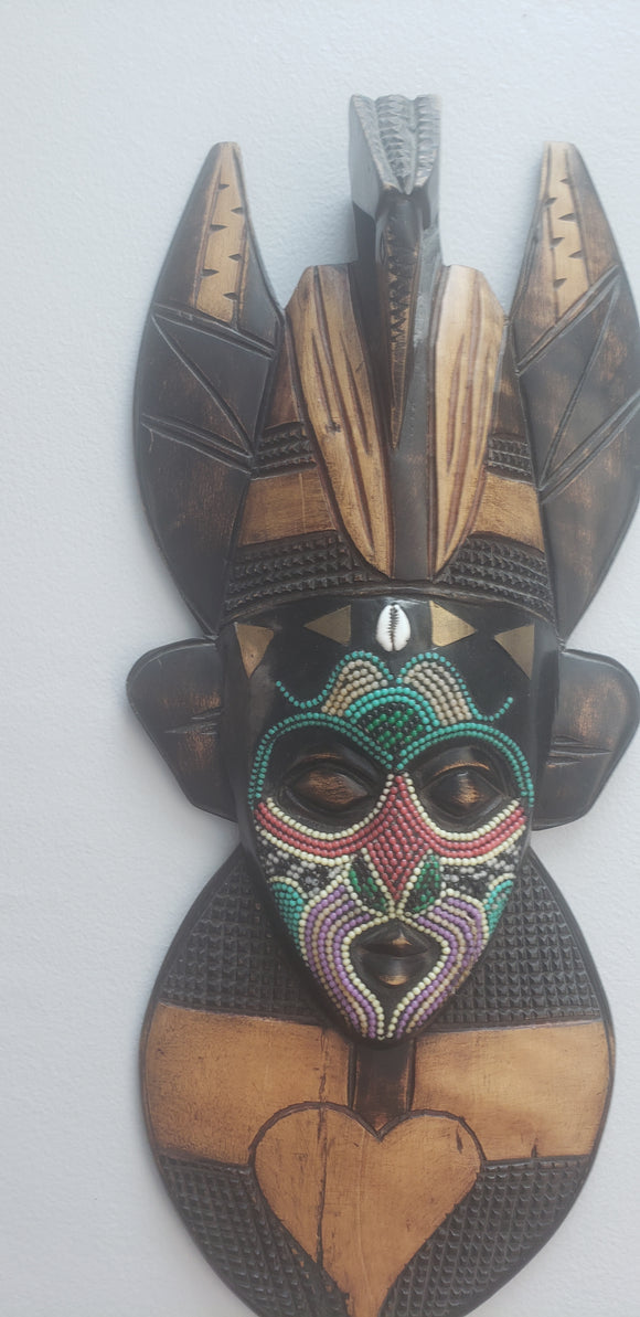 Traditional War Chief mask of love